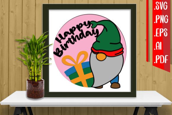 Birthday Layered Papercut 20 SVG EPS AI: A 3D SVG Shadow Box for Content Publishers