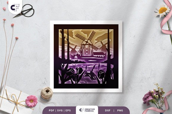 Blooming Tulips 3D Shadow Box – A Seasonal 3D SVG with Selling Potential