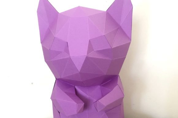 Cat Froufrou Doing Yoga 3D SVG: A Playful Animal Design for Lifestyle Branding