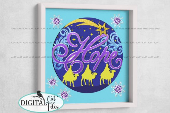 Christmas Hope Nativity Shadow Box SVG: A Laser-Cut Winter Christmas Design for Real Client Projects