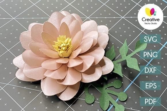 Elegant 3D SVG Paper Flowers for Business Branding
