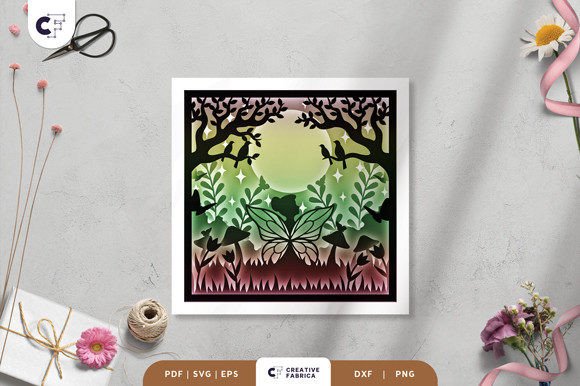 Fairy Spring Garden 3D Shadow Box – A Seasonal 3D SVG for Creative Sellers