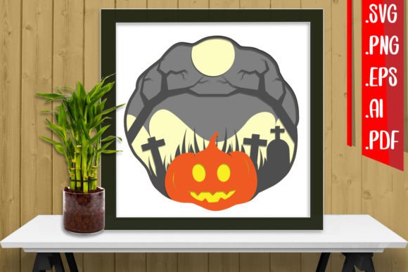 Halloween Layered Papercut 12 – 3D SVG for Shadow Boxes & Editorial Design