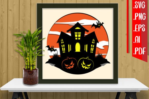 Halloween Layered Papercut 14 - 3D SVG for Shadow Box Branding