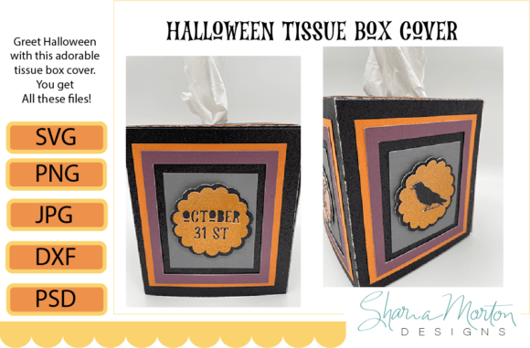 Halloween Tissue Box Cover Cricut Craft: A 3D SVG for Seasonal Branding and Festive Packaging Designs