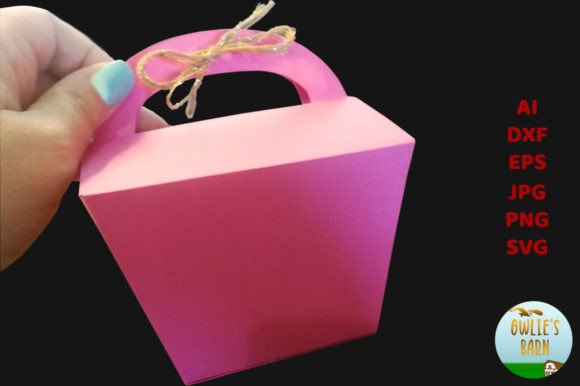 Hamper-Style Box 3D SVG for Creative Product Designers