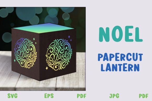 Noel Christmas Papercut Lantern – A Festive 3D SVG for Gift Boxes & Holiday Content