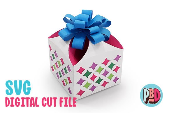Party Gift Box: A Versatile 3D SVG for Crafters and Etsy Sellers