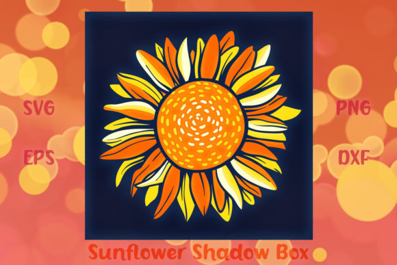 Sunflower Shadow Box BONUS SVG: A 3D Design for Summer Branding